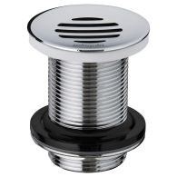 Bonde Lavabo Ø63 à écoulement libre grille incurvée sans trop plein - Wirquin Pro