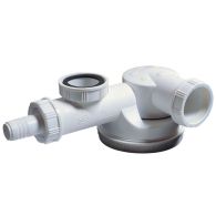 Siphon évier NF Ø40 Espace extra-plat avec prise Machine à Laver - Wirquin Pro