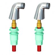 Kit de 2 colonnettes à raccordement direct IDRO'CLIC PER glissement Ø16