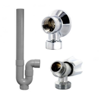 Kit raccorder sa machine à laver siphon horizontal