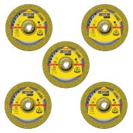 Lot de 5 Meules à ébarber, Type A 24 EX, 230x6x22,23 mm