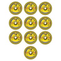 Lot de 10 Meules à ébarber, Type A 24 EX, 230x6x22,23 mm