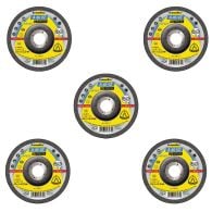 Lot de 5 Disques à tronçonner, Type A 46 VZ, 125x2x22,23 mm
