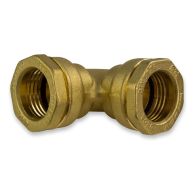 Manchon coudé 90° DECA laiton pour tube PE Ø20 - Sferaco