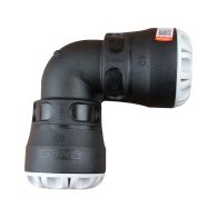 Coude 90° encliquetable Ø40 tube PEHD - Série 1 - Plasson