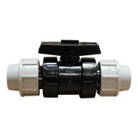 Raccord plastique vanne à sphère Femelle/Femelle pour Tube PE ou PEHD Ø25