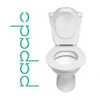 Lunette + Abattant WC Clipsable Blanc Minéral - Fabrication Française - Papado