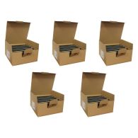 5 boîtes de 300 agrafes standard black - Hauteur 40 mm - Fixation Tube Ø 16 / 20 mm - Arcanaute