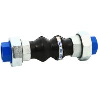 Manchon Compensateur EPDM ACS Double Onde - raccords union fonte galvanisé 1'' (26/34) - Sferaco