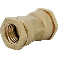 Manchon d'accouplement 66,5 mm DECA laiton pour tube PE ancienne génération Ø21 - Sferaco
