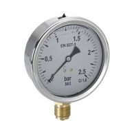 Manomètre Radial Glycérine Mâle 1/2