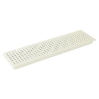 Grille piscine pvc 130 x 500 mm - pour caniveau Connecto - blanc - Nicoll