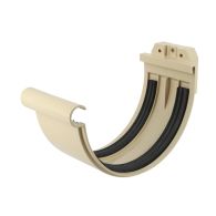 Jonction à joint - Sable - pour gouttière PVC demi-ronde de 33 - Nicoll