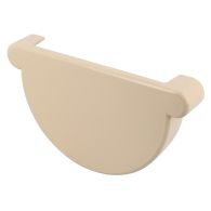 Fond de gouttière à coller - Sable - pour gouttière PVC demi-ronde de 25 - Nicoll