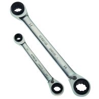 Jeu de 2 clés à cliquet 4 en 1 en étui - (8X10mm, 12X13mm, 16X17mm, 18X19mm) - Virax