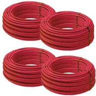 Lot de 4 couronnes de 240 mètres de Tube PER BAO nu Ø16 Rouge - Barbi Blansol