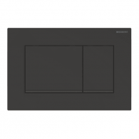 Plaque de déclenchement noir mat laqué, noir Sigma30 pour rinçage double touche - Geberit