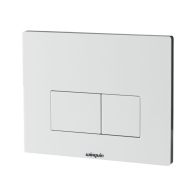 Plaque commande double touche DESIGN blanche - Commande double chasse - WIRQUIN