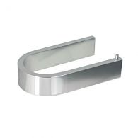 Porte-rouleaux wc MATERIA en aluminium brillant éloxé chromé - 14,8 x 7,6 x h3 cm - avec adhésif 3M