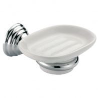 Porte-savon céramique Museo chromé - saillie 132 mm - Cristina Ondyna