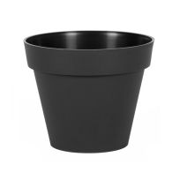 Pot de fleur Toscane Ø 20 x 17 cm rond - 3 L - Gris anthracite