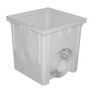 Regard polypropylène 400 x 400 mm - Gris - First Plast