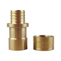 Adaptateur PER à glissement Ø20 - Cuivre Femelle à souder Ø18 - IBP Bänninger