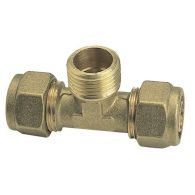 Raccord à compression tube PER Ø12 - Té mâle 1/2