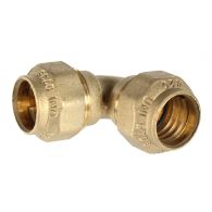 Coude égal laiton 90° pour tube PE Ø20 - Somatherm
