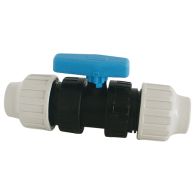 Raccord plastique vanne à sphère Femelle/Femelle pour Tube PE ou PEHD Ø20 