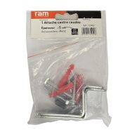 Kit de 2 attaches contre-coudées pour fixation lavabo - Ram