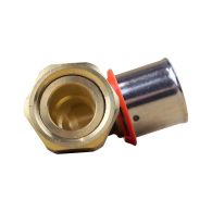 Coude PER à sertir Ø25x2,3 - Femelle écrou Libre 3/4