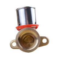 Coude avec base de fixation PER à sertir Ø20x1,9 - Femelle fixe 1/2