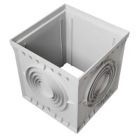 Réhausse regard polypropylène 550 x 550 mm avec sorties multidiamètres - First Plast