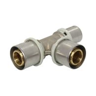 Raccord multicouche à sertir TH - Té inégal Ø26x3,0 - Ø26x3,0 - Ø20x2,0 - Arcanaute