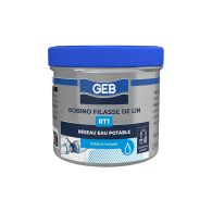 Bobine de 80g de filasse de lin RT1 pour étanchéité des réseaux sanitaires - Certifié au contact eau potable - GEB