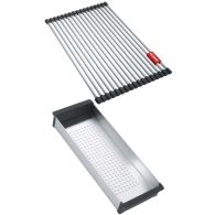 Set accessoires cuves Mythos Inox : Rollmat + panier égouttoir - Franke