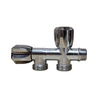 Robinet machine à laver laiton double horizontal M1/2