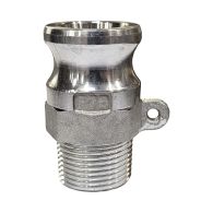 Raccord rapide à cames aluminium adaptateur mâle F - 3/4'' (20/27)