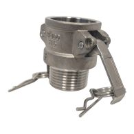 Raccord rapide à cames inox coupleur mâle B - 1'' (26/34)