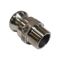Raccord rapide à cames inox adaptateur mâle F - 3/4'' (20/27)