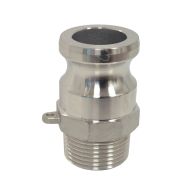 Raccord rapide à cames inox adaptateur mâle F - 1'' (26/34)