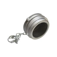 Raccord symétrique aluminium bouchon à verrou avec chaînette, DN65 - SFERACO