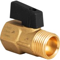 Mini vanne laiton CW617N 4MS ACS Mâle-femelle 1/2