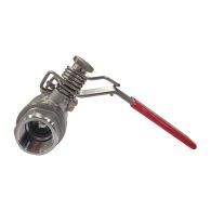 Vanne à sphère en inox - passage intégral - système homme mort - femelle femelle 1