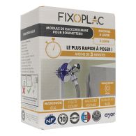 Sortie de cloison machine à laver FIXOPLAC - raccord coudé Multicouche à sertir Ø16 - Femelle 1/2