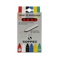 Boîte de 12 craies de marquage - ROUGE