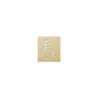 Pochoir de marquage au sol réutilisable semi rigide (PVC 1mm) - PMR 25x30cm