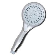 Douchette ABS anticalcaire ronde 5 jets Ø110 mm chromée - Somatherm