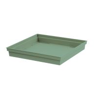 Soucoupe 40 x 40 x 5,9 cm pour pot de fleur carré Toscane - Vert Laurier - EDA